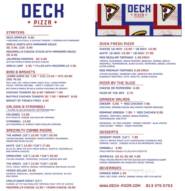 Deck Pizza & Pub - Tampa, FL