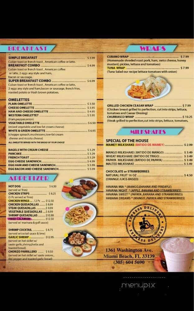 Deco Sandwiches - Miami Beach, FL menu_pic