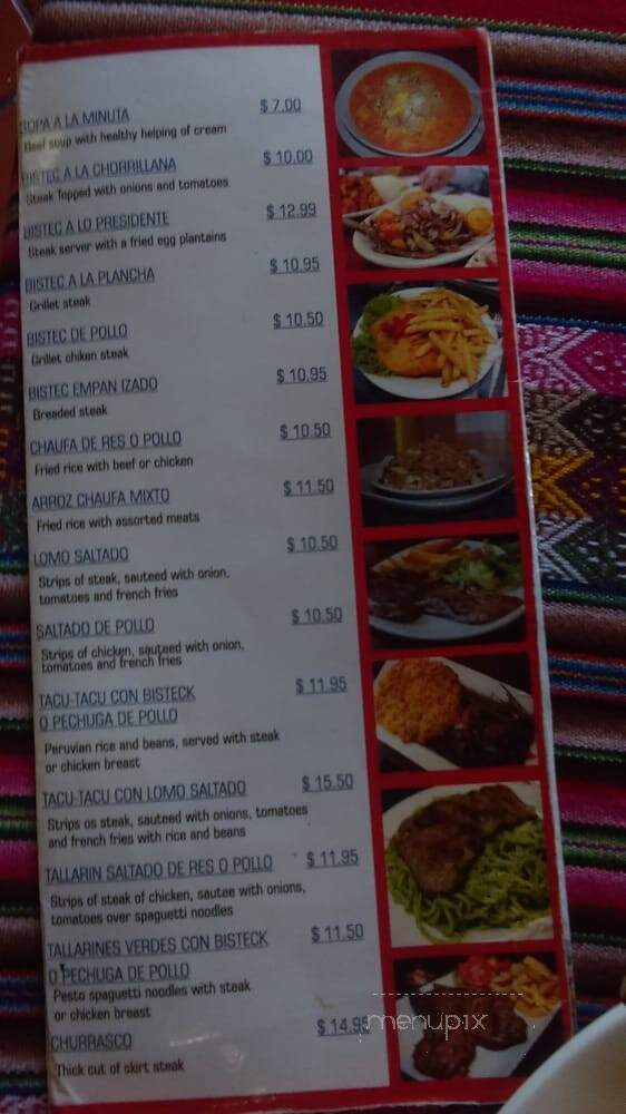 Delicias Peruanas - Hollywood, FL menu_pic