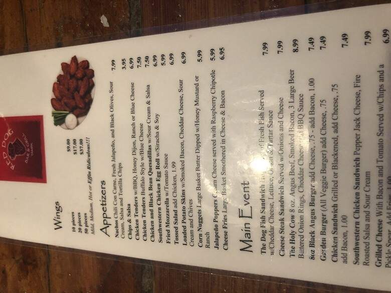 Dog Saloon - Tampa, FL menu_pic