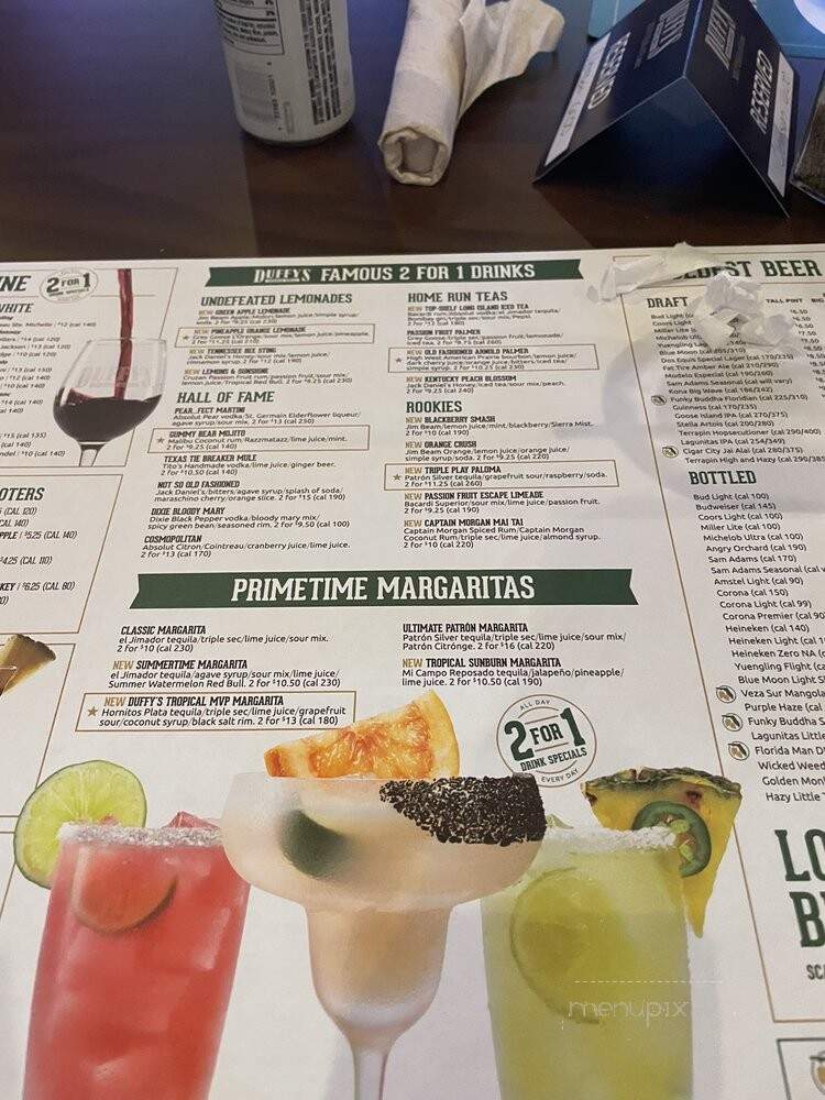 Duffy's Sports Grill - Boca Raton, FL menu_pic