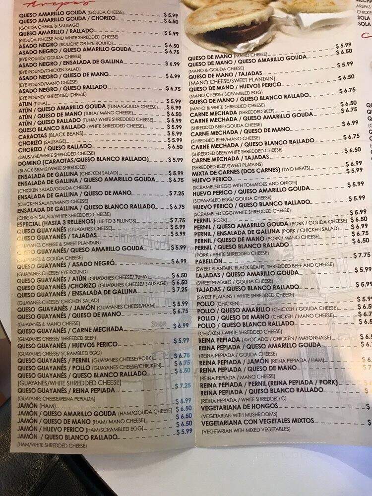 El Arepazo - Doral, FL menu_pic