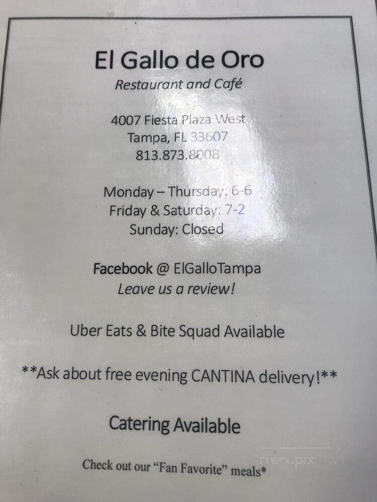 El Gallo De Oro - Tampa, FL