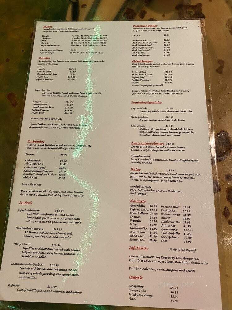 El Molcajetes - Palmetto, FL menu_pic
