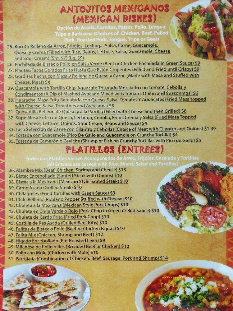 El Ranchito - Haines City, FL menu_pic