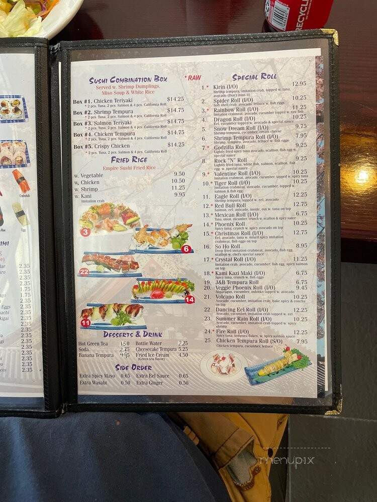 Empire Sushi - Plantation, FL menu_pic