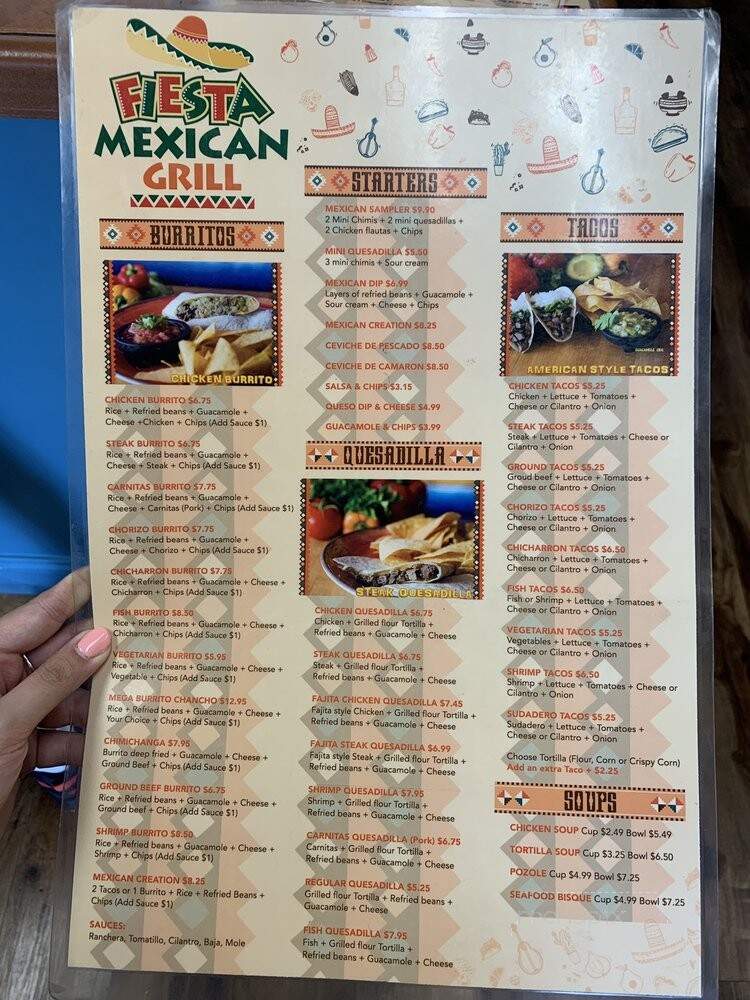 Fiesta Mexican Grill - Doral, FL menu_pic