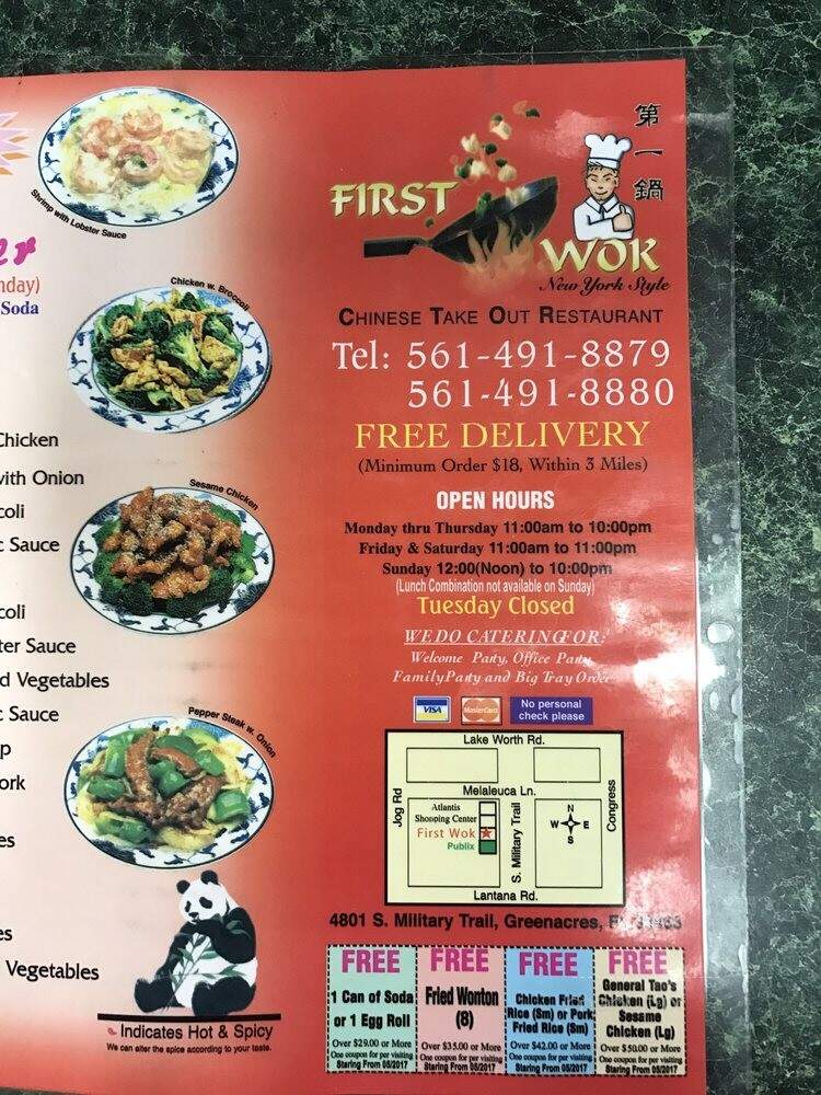 First Wok - Greenacres, FL menu_pic