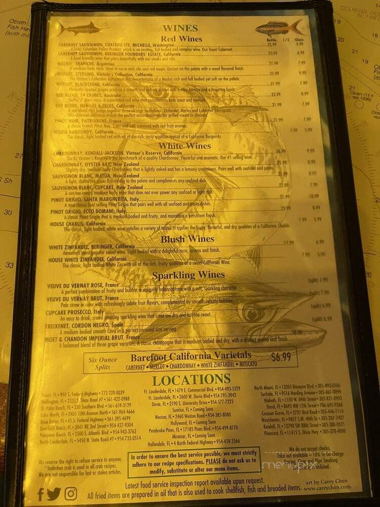 Flanigan's Seafood Bar & Grill - North Miami, FL menu_pic