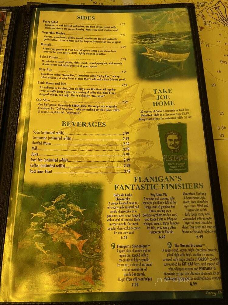 Flanigan's Seafood Bar & Grill - North Miami, FL menu_pic