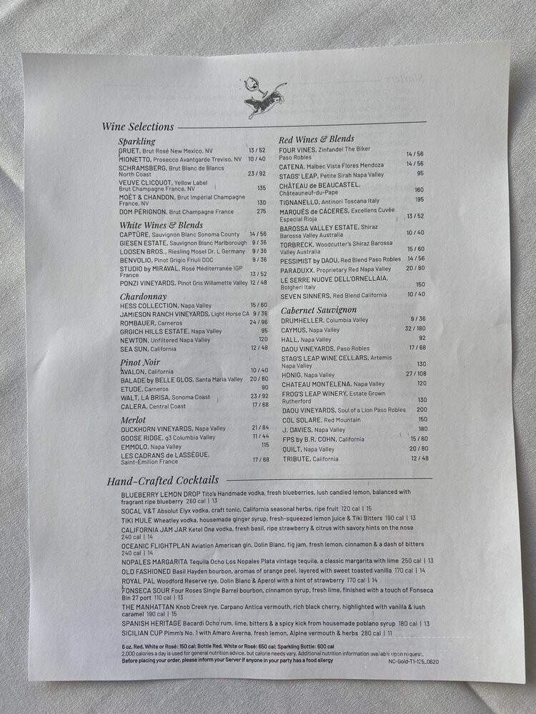 Fleming's Prime Steakhouse - Coral Gables, FL menu_pic