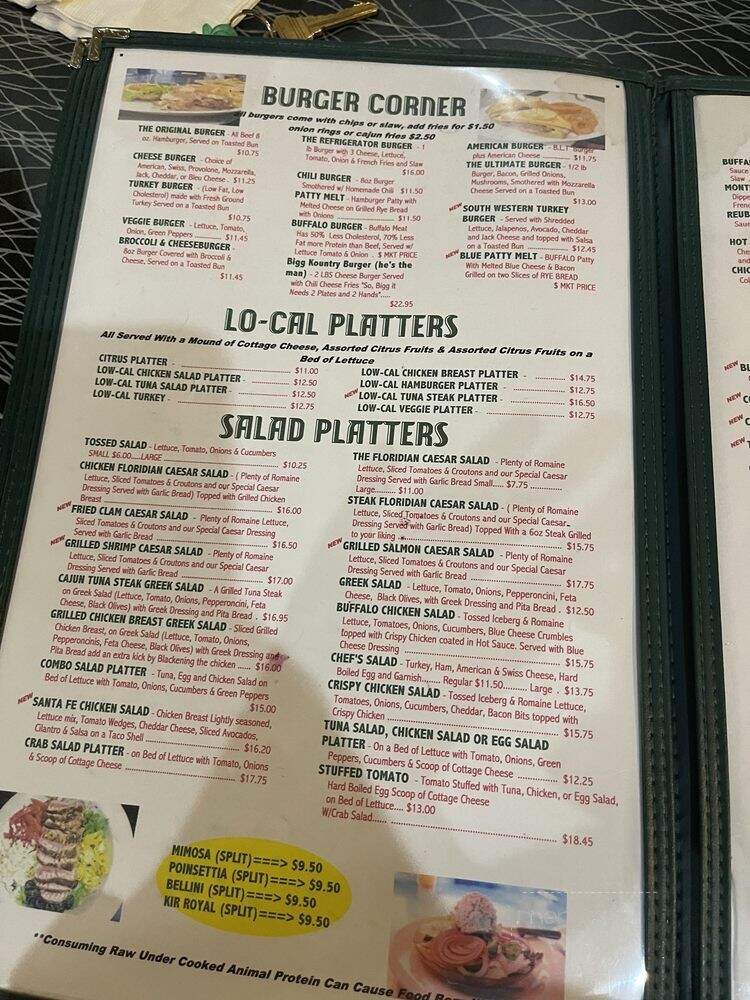 Floridian Restaurant - Fort Lauderdale, FL menu_pic