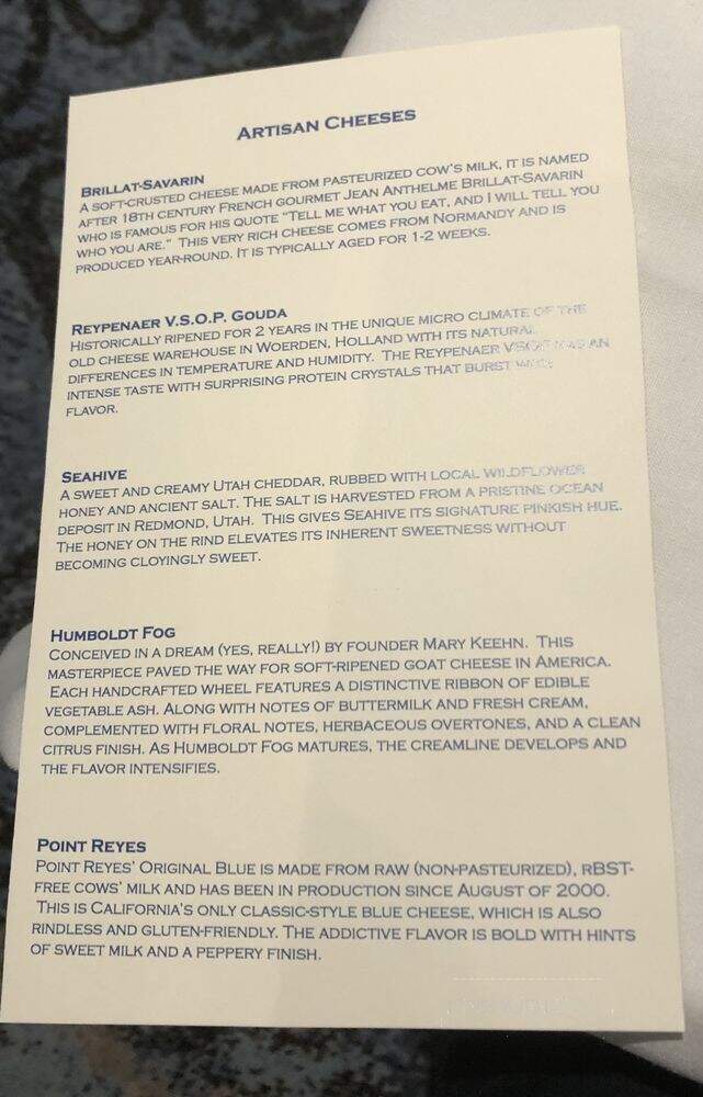 Flying Fish Cafe - Lake Buena Vista, FL menu_pic