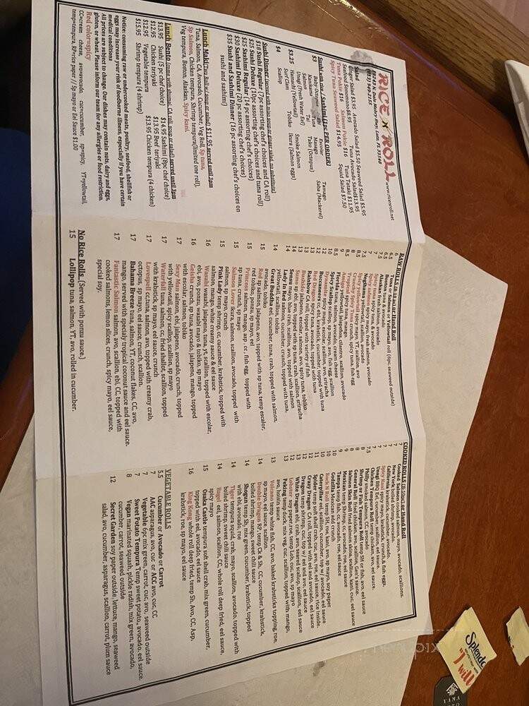 Frost - Lutz, FL menu_pic