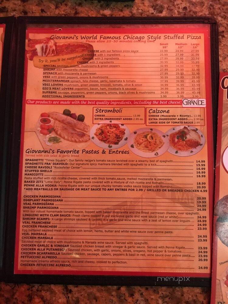Giovanni's Pizza - Boca Raton, FL menu_pic