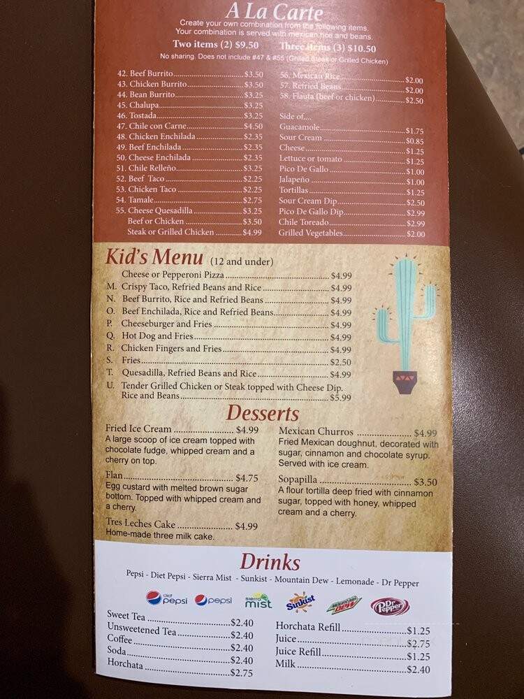 Guabalajara Mexican Grill - Panama City Beach, FL menu_pic