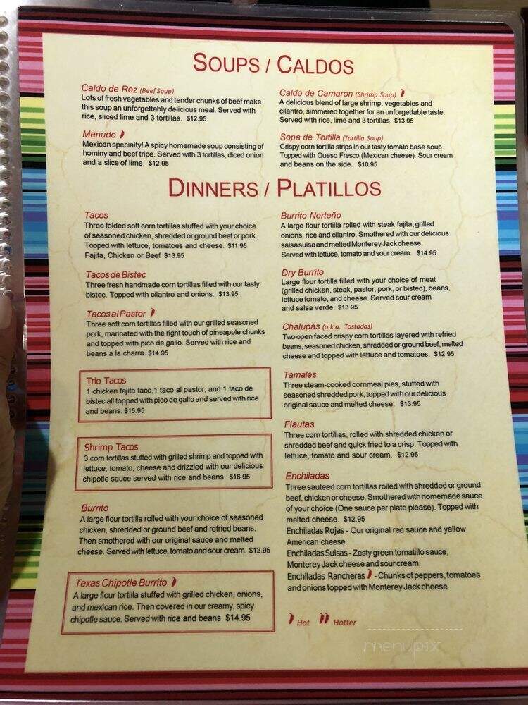 Guadalajara Mexican Restaurant - Miami, FL menu_pic