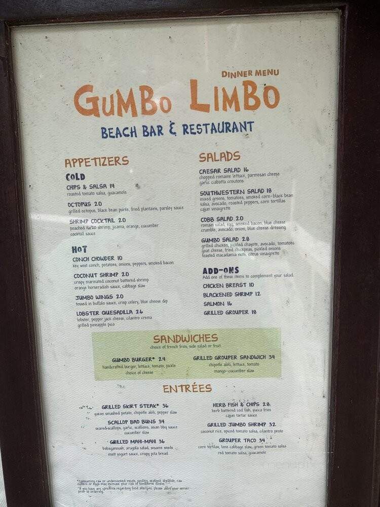 Gumbo Limgo - Naples, FL menu_pic
