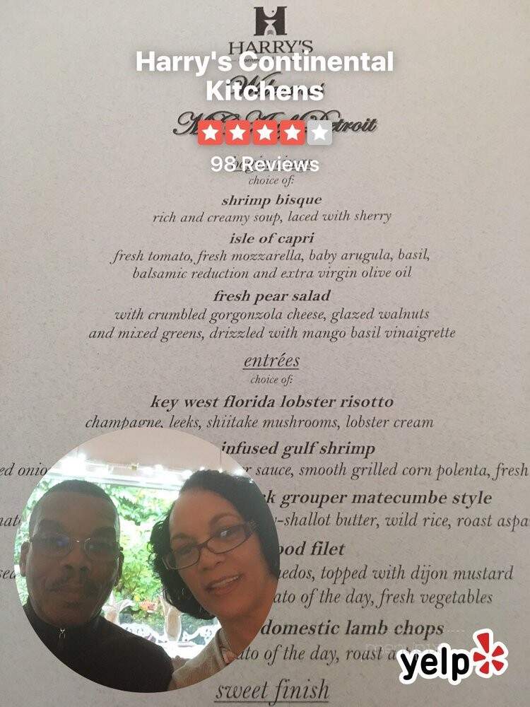 Harry's Continental Kitchens - Longboat Key, FL menu_pic