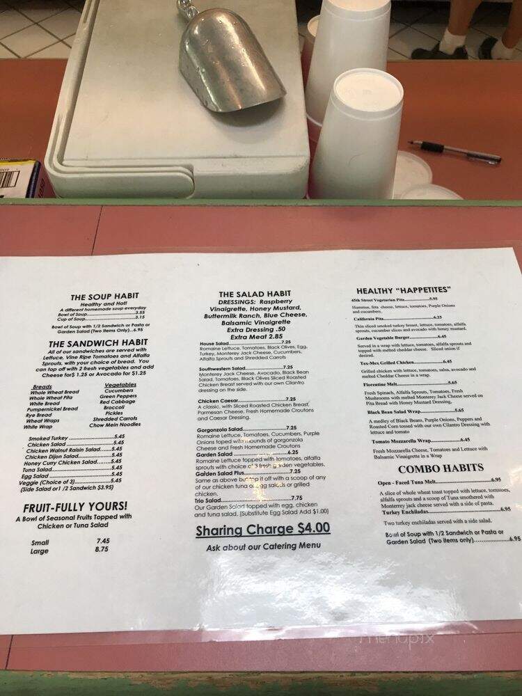 Healthy Habit Cafe - West Palm Beach, FL menu_pic