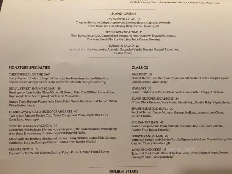 Hemmingway's Restaurant - Orlando, FL