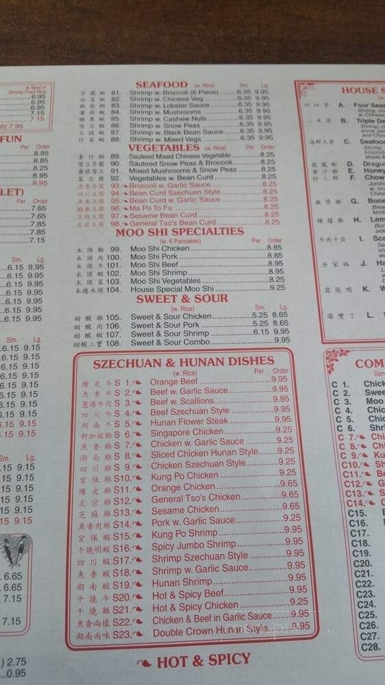 Hot Wok - Gainesville, FL menu_pic