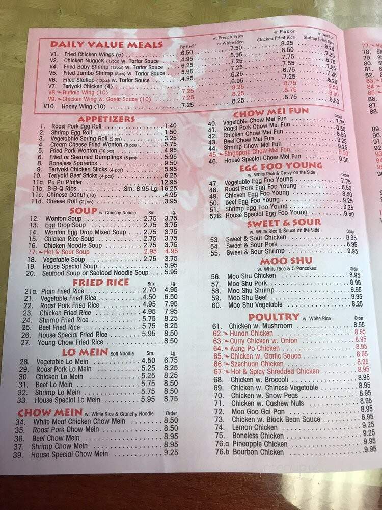 Hot Wok - Orange Park, FL menu_pic