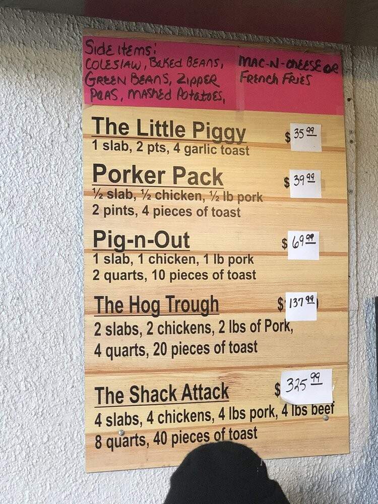 Huckleberry Bar-B-Que - Fanning Springs, FL menu_pic