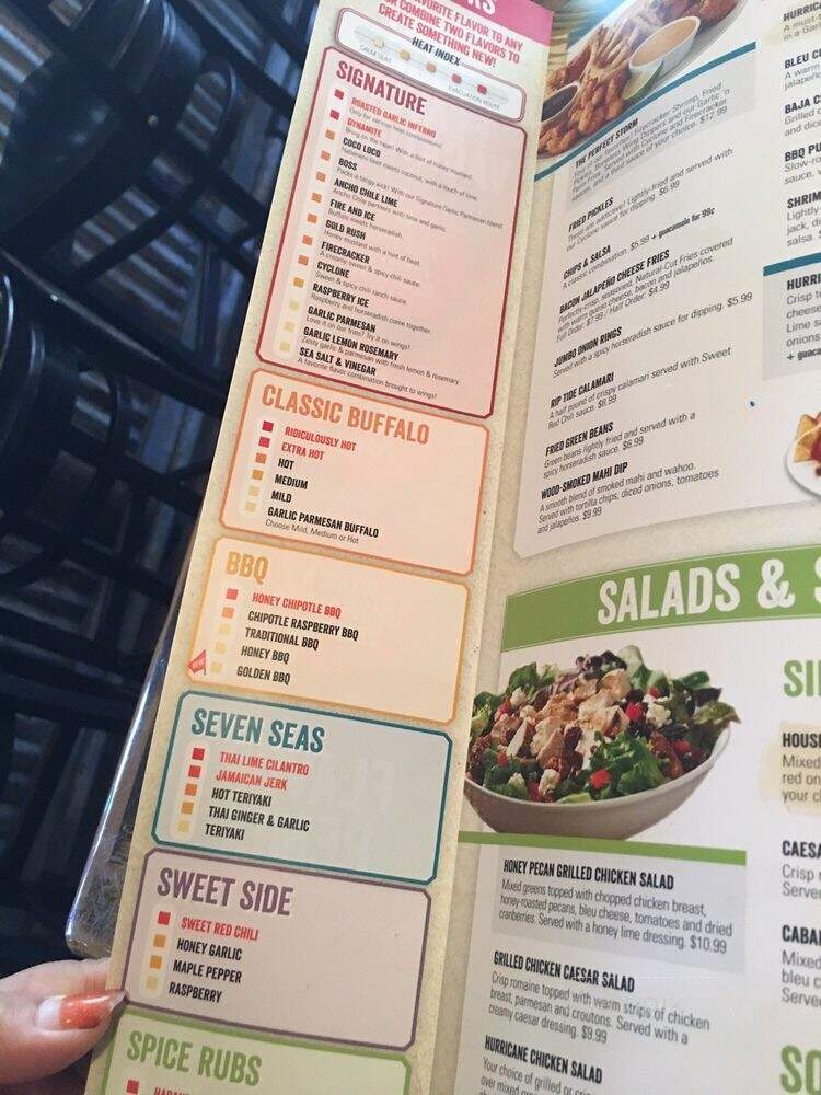 Hurricane Grill & Wings - Fort Pierce, FL menu_pic