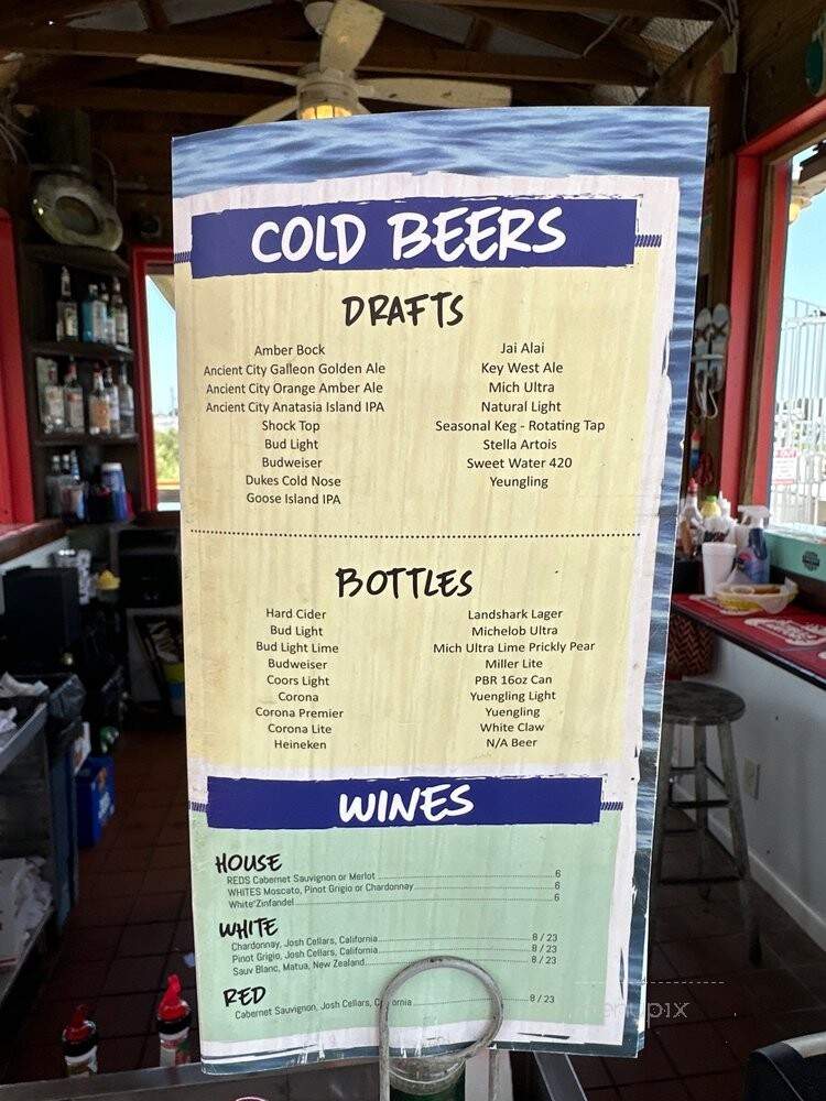 Hurricane Patties - St Augustine, FL menu_pic