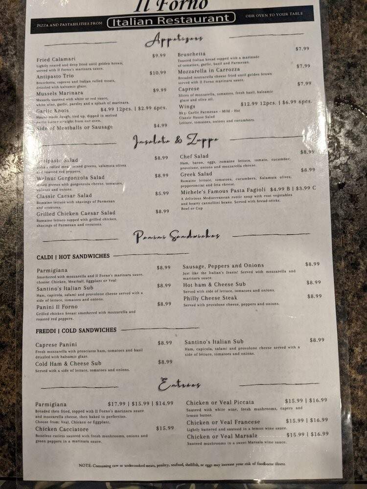 I L Forna - Lakeland, FL menu_pic