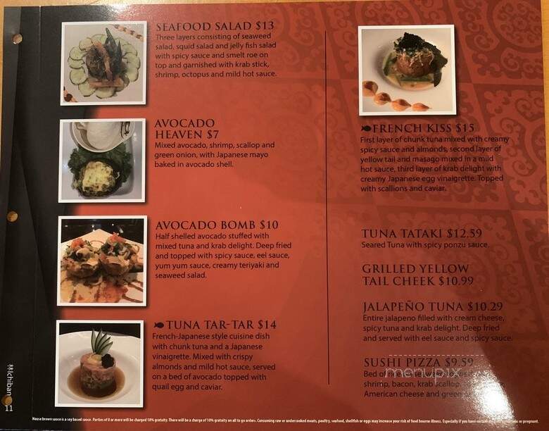 Ichiban - Pensacola, FL menu_pic