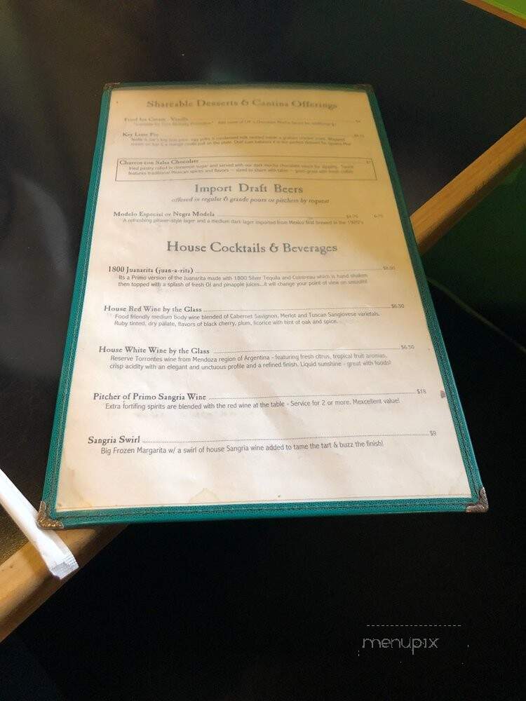 Iguana Mia - Fort Myers, FL menu_pic