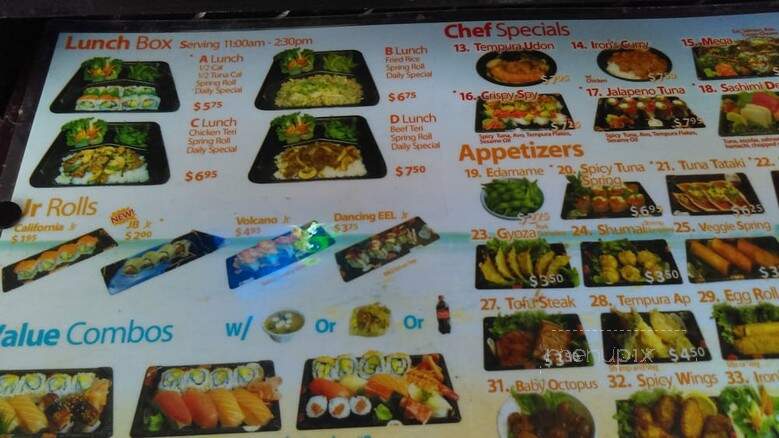 Iron Sushi - Miami, FL menu_pic