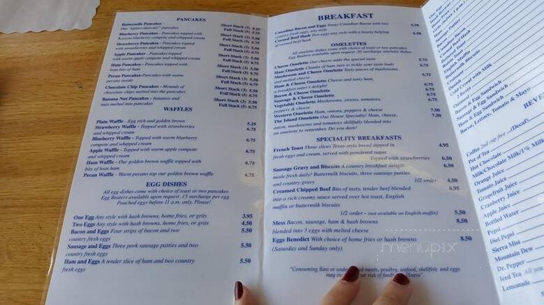 Island Pancake House - Fort Myers Beach, FL menu_pic
