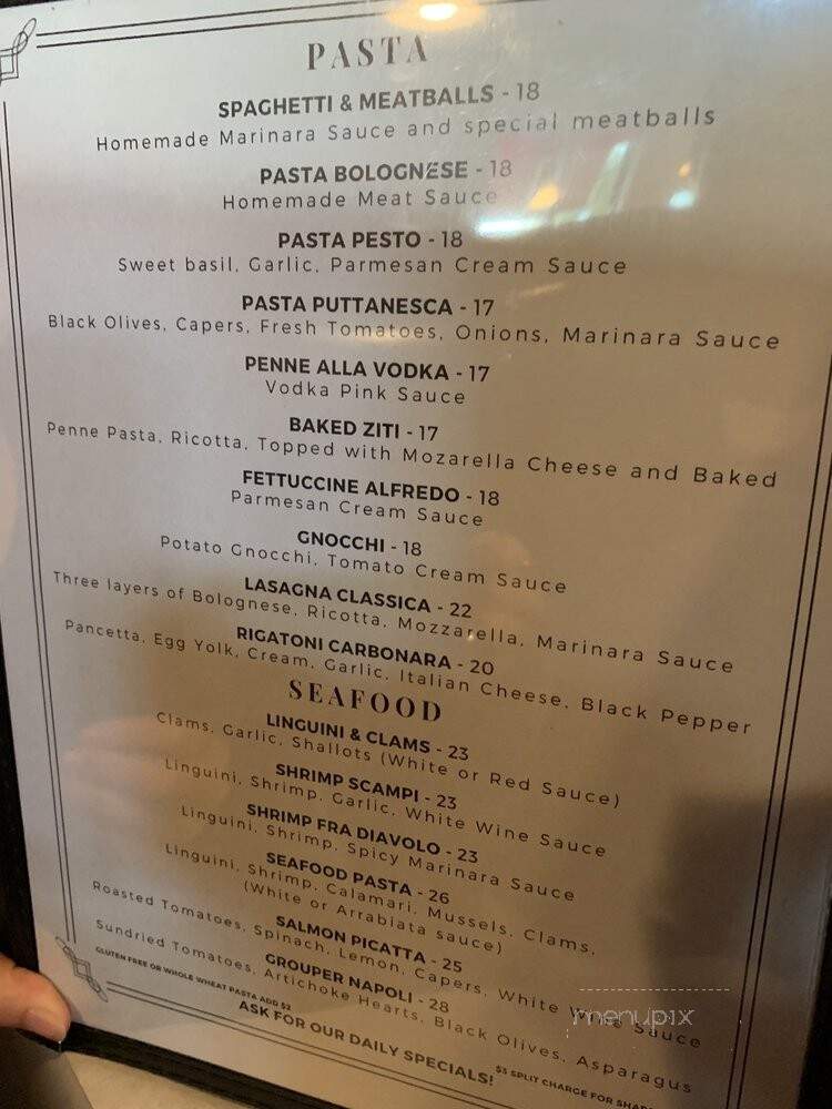 Italian Grill - Sarasota, FL menu_pic