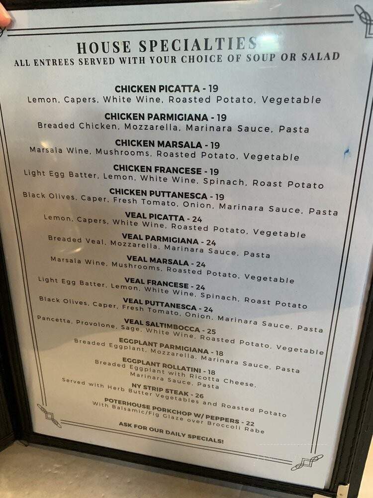Italian Grill - Sarasota, FL menu_pic