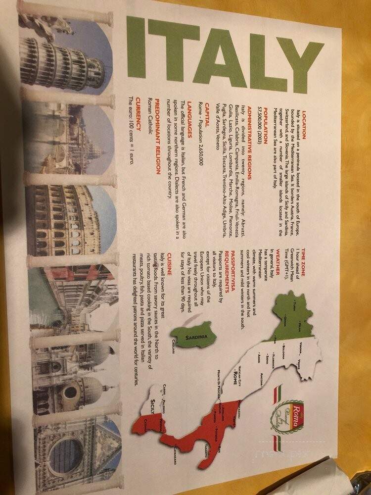 Italian Pie & Pasta House - Orlando, FL menu_pic