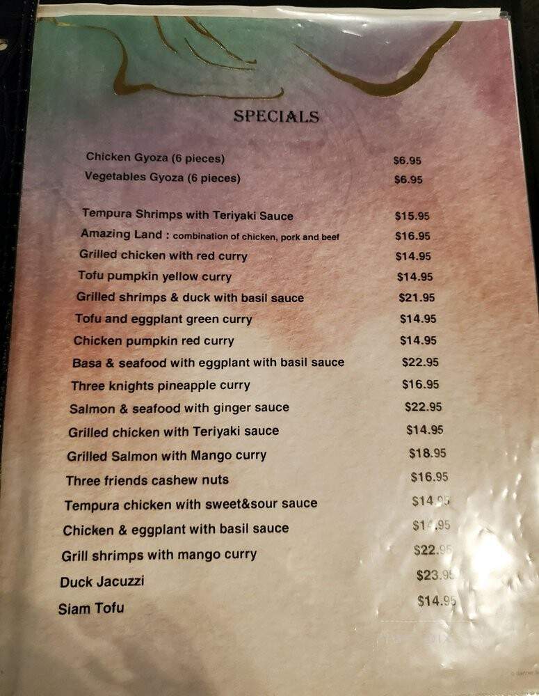 Jasmine Thai - Tampa, FL menu_pic