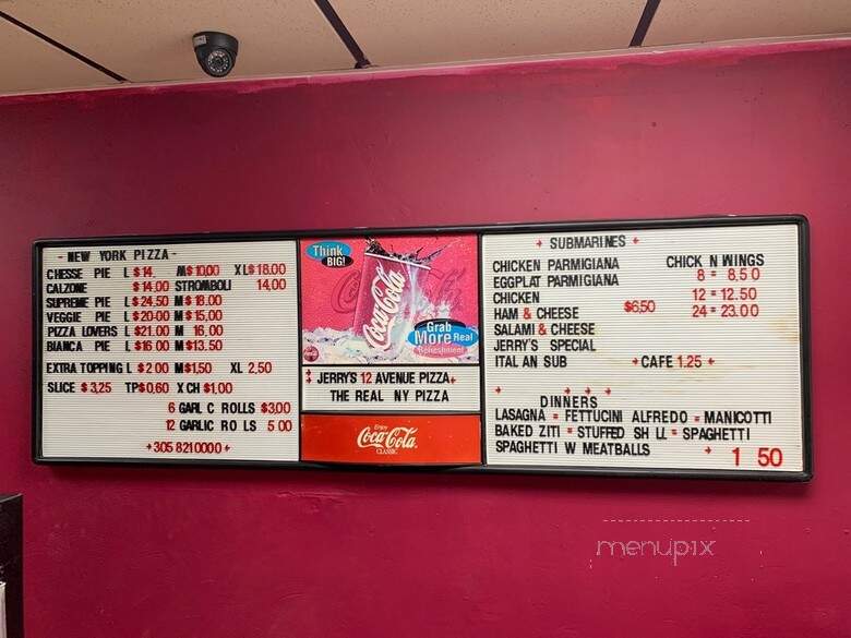 Jerry & Joe's Pizza - Hialeah, FL menu_pic