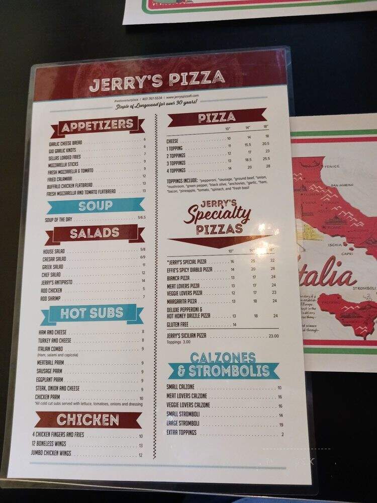 Jerry's Pizza & Italian Restaurant - Longwood, FL