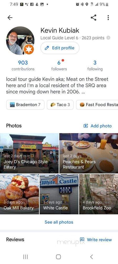 Joey D's Chicago Style Eatery - Bradenton, FL menu_pic