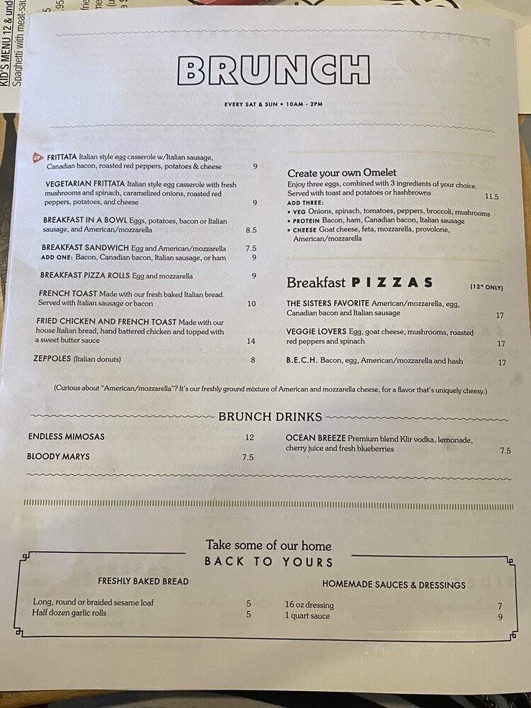 Joseph's Italian Restaurant - Atlantic Beach, FL menu_pic