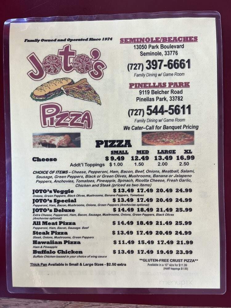 Joto's Pizza Pub - Largo, FL