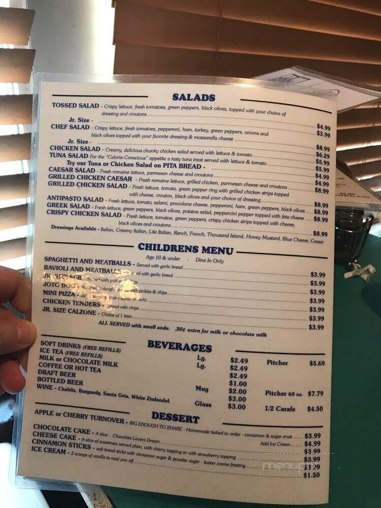 Joto's Pizza Pub - Pinellas Park, FL menu_pic