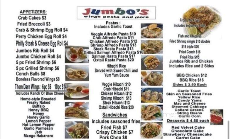 Jumbo's Restaurant - Miami, FL menu_pic
