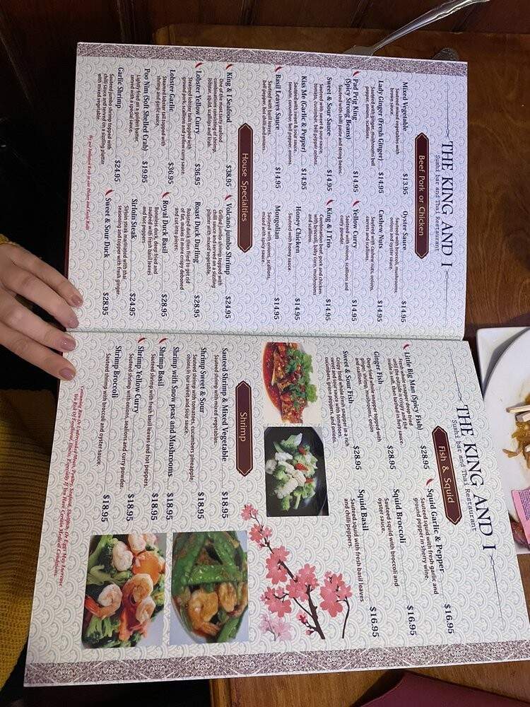 King & I Thai Restaurant - Hialeah, FL menu_pic