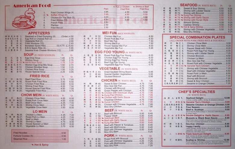 King Buffet - Apopka, FL menu_pic