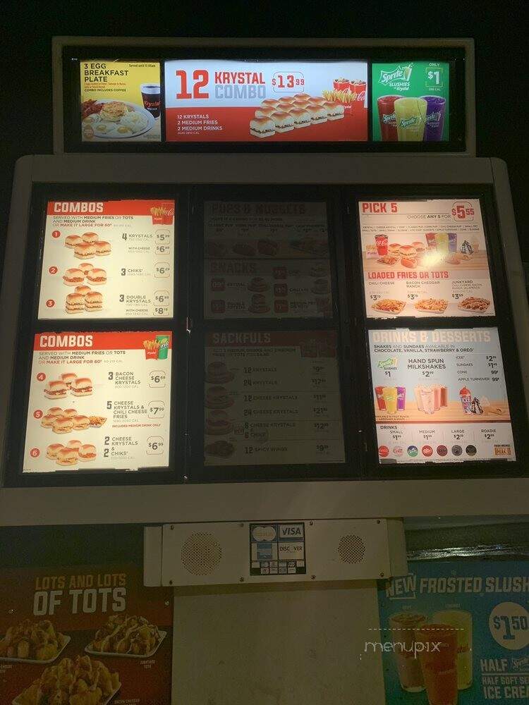 Krystal - Pensacola, FL menu_pic