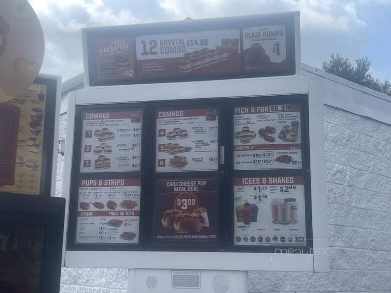 Krystal - Daytona Beach, FL menu_pic